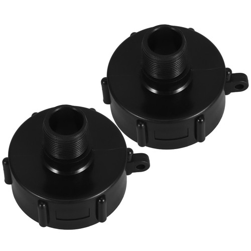 Black plastic rain barrel - pp,