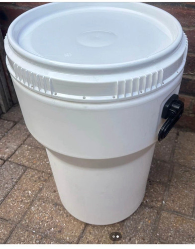 Litre plastic white open - litre,