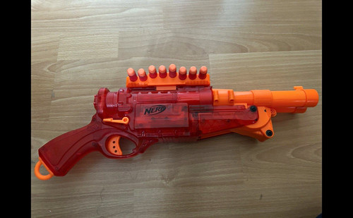 Nerf barrel break with dart - with,