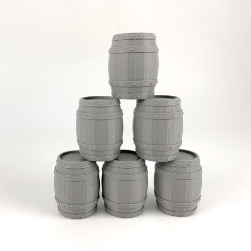 Large plastic barrels 3d - large,