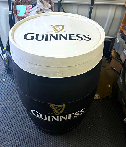 Guinness branded barrel - guinness,