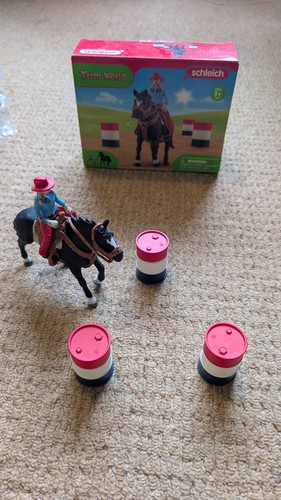 Schleich barrel racing set - racing,