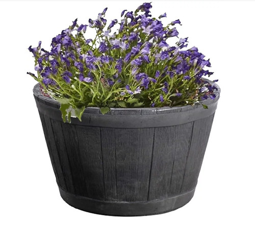 Ward round oak effect barrel - round,